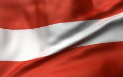 3D Render of Austria Flag